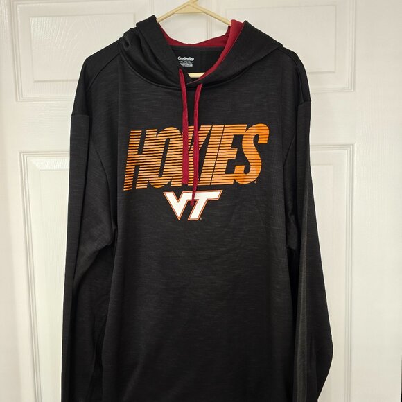 Virginia Tech Men's Captivating Brand Pullover Hoodie Polyester Black Sz 2XL NWT - Picture 1 of 7